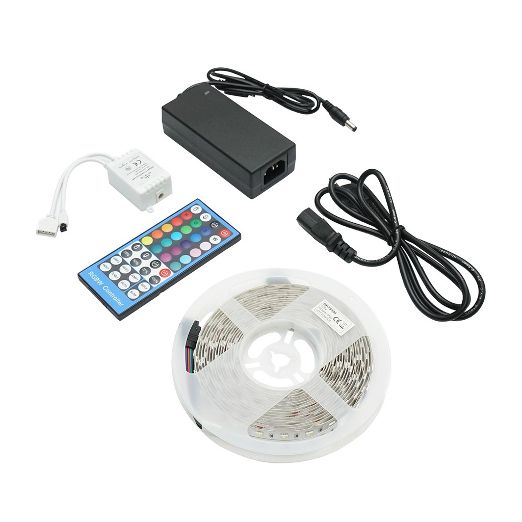 Banda LED 5050 12W/m RGBW, 12-220V rola 5m, 60 LED/m IP20