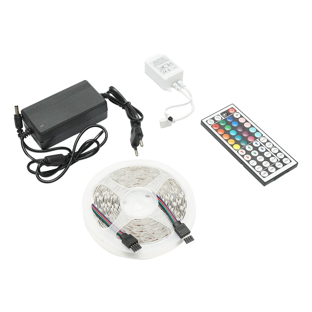 Banda LED 5050 14.4W/m RGB, 12-220V rola 5m, 60 LED/m IP20
