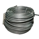 Cablu troliu otel 6x25 fi 11mm cu inima metalica 80m/rola