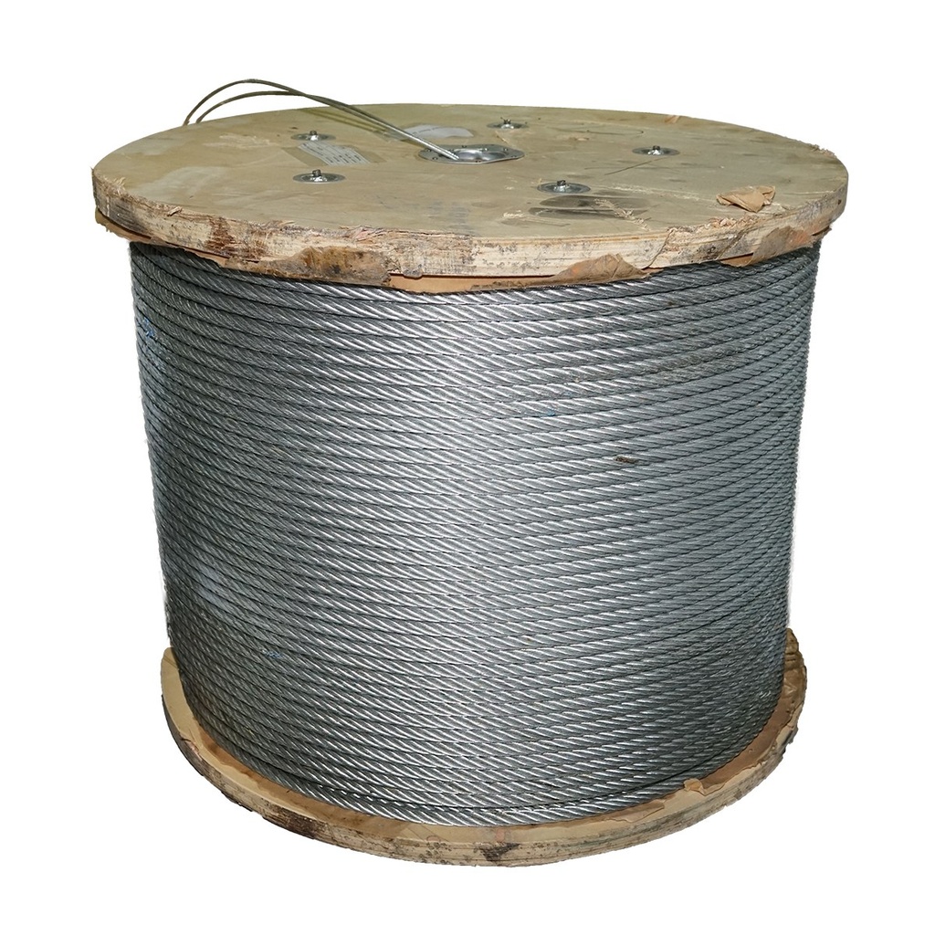 Cablu troliu otel 6x37 fi 16mm cu inima metalica 1000m/rola