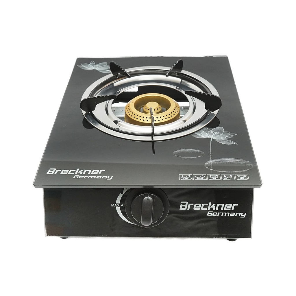 Aragaz, plita cu un arzator din fonta 2.5KW, sticla securizata 400x300x90mm