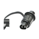 Priza electrica 3 pini pentru Mc Cormick, New Holland, Claas, Ford, Fendt cod OEM 4376944, 82013449, MC1533899C1, 01143530, 03606234, 04376944, AL68707, 1143530, 140171022,
