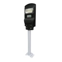Lampa solara LED iluminat stradal 60W 6500K cu panou solar 10W, baterie 10000mAh, telecomanda, prindere pe stalp IP65