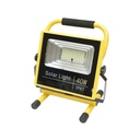 Lampa de lucru LED portabila 40W, 8000K cu telecomanda, 2 baterii LiFePO4 6000mAh si cadru stativ IP67