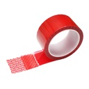 Banda de securitate 48mmx50m, 25 microni rosu