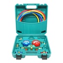 Trusa verificare si incarcare instalatii aer conditionat auto, freon R22, R32, R134a, R410a