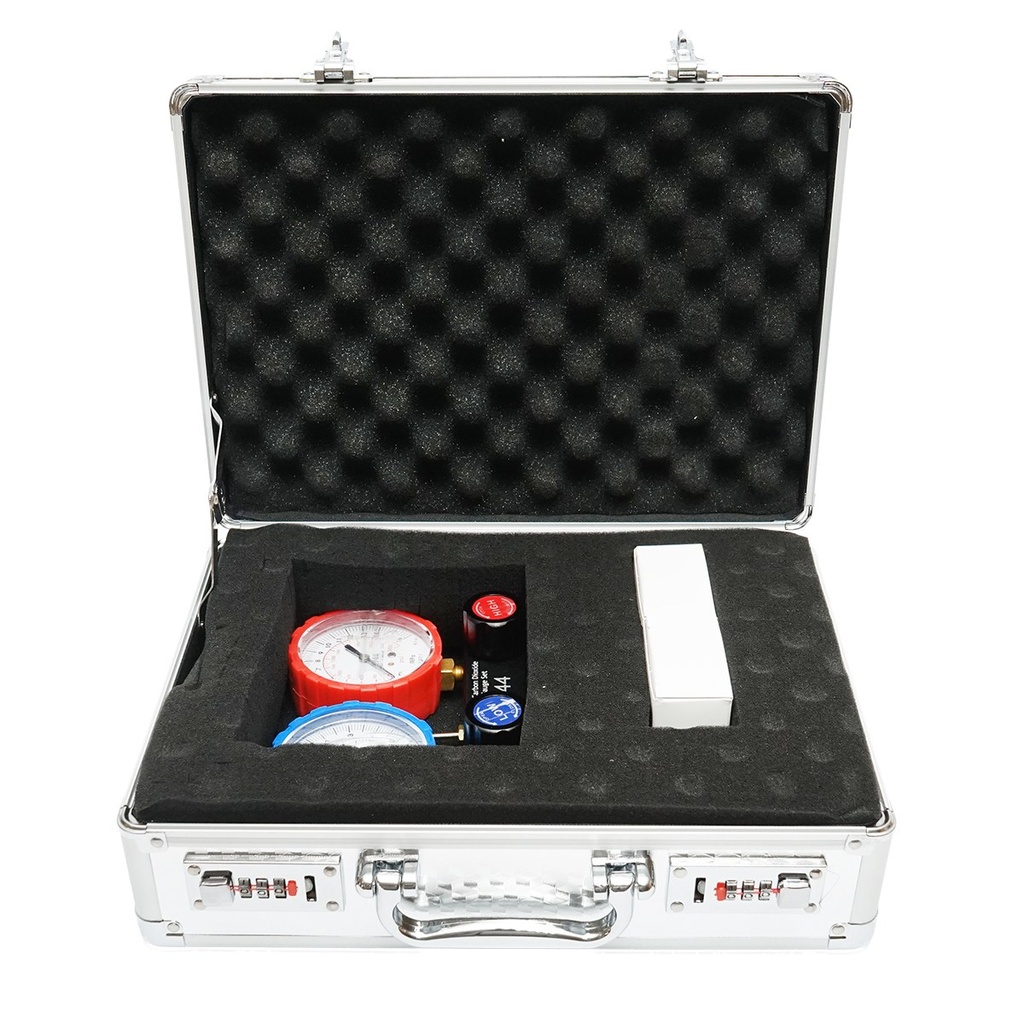 Trusa verificare si incarcare instalatii aer conditionat auto, freon R744