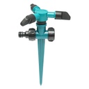 Aspersor cu 3 brate, pivotant din PVC