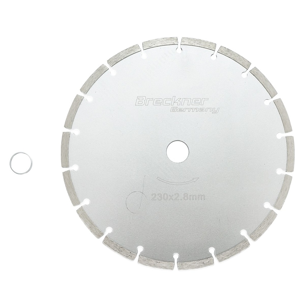 Disc diamantat segmentat 230x2.8x22.23mm, taiere uscata pentru beton, piatra, caramida