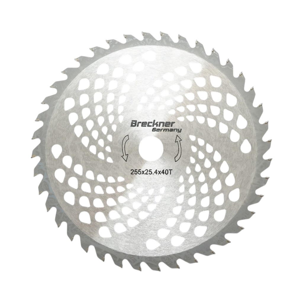 Disc circular vidia 255x25.4x1.3mm, 40 dinti pentru motocoasa de umar