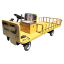 Carucior platforma electrica transport marfa cu bancheta si obloane 1200W, 60V, 2.5x1.25m sarcina maxima 1000Kg THOR
