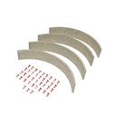Set ferodouri saboti frana Massey Ferguson, Ford cod OEM 1851062M91, 1851063M91, 3620600M91, 81717317, 81717321, 957E-2021-B, 957E2019A, 957E2021B, 1020, 1020R, 71717000, VPJ8222,
