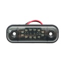 Lampa laterala gabarit slim LED 12-24V, rosu fumuriu 89x32mm