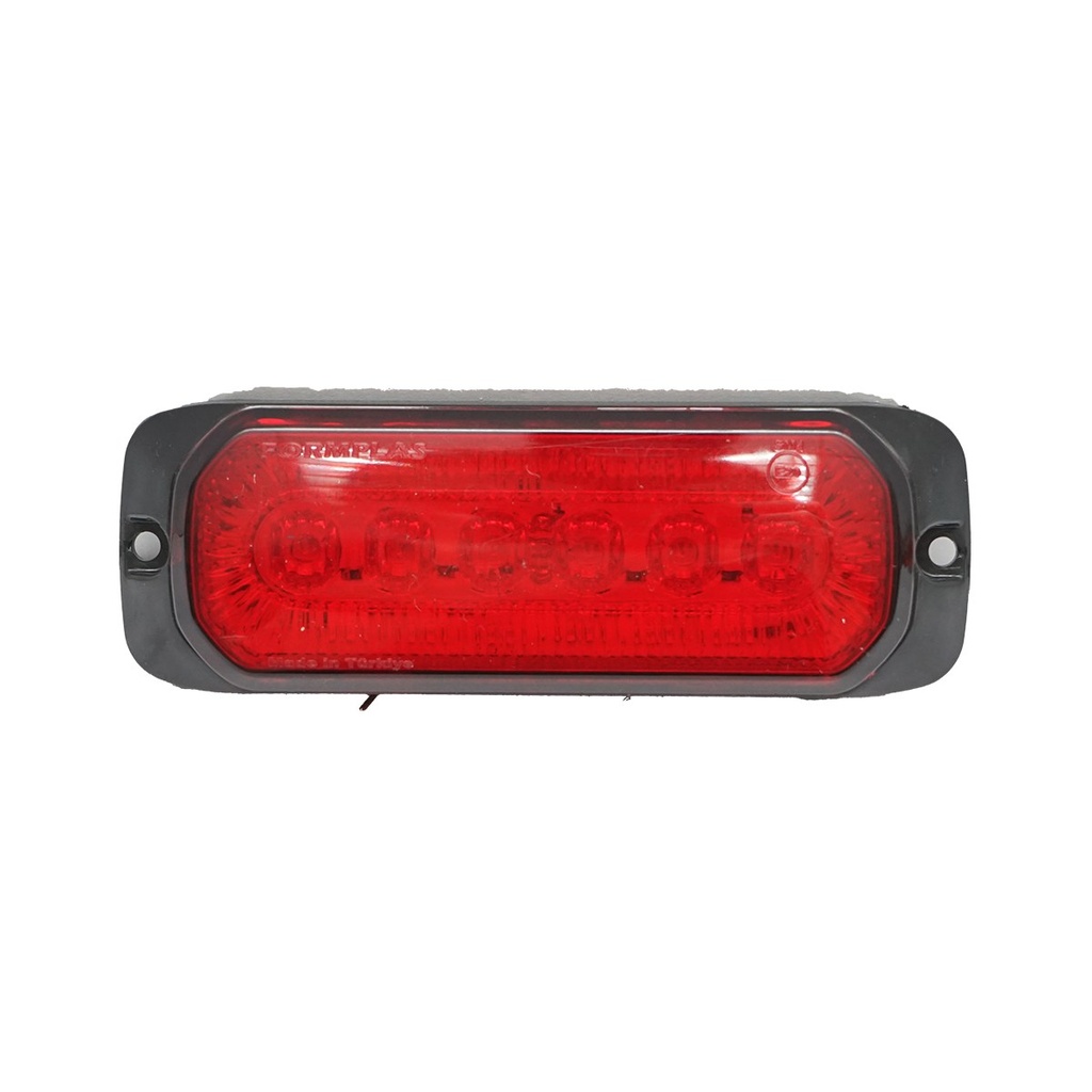 Lampa laterala gabarit LED 12-24V rosie 132x46mm