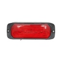 Lampa laterala gabarit LED 12-24V rosie 132x46mm