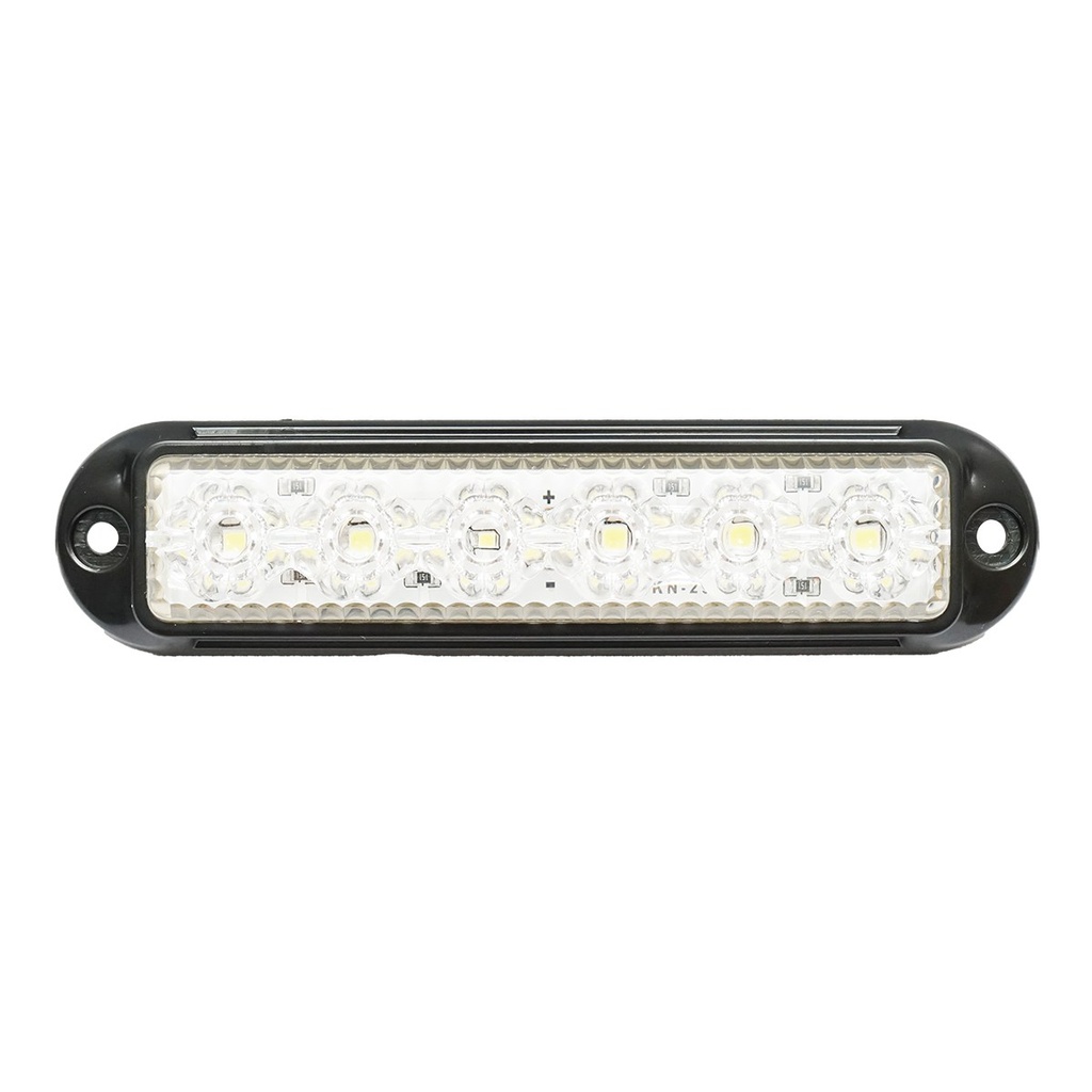 Lampa laterala gabarit LED 12-24V, alb 155x37mm, rama neagra