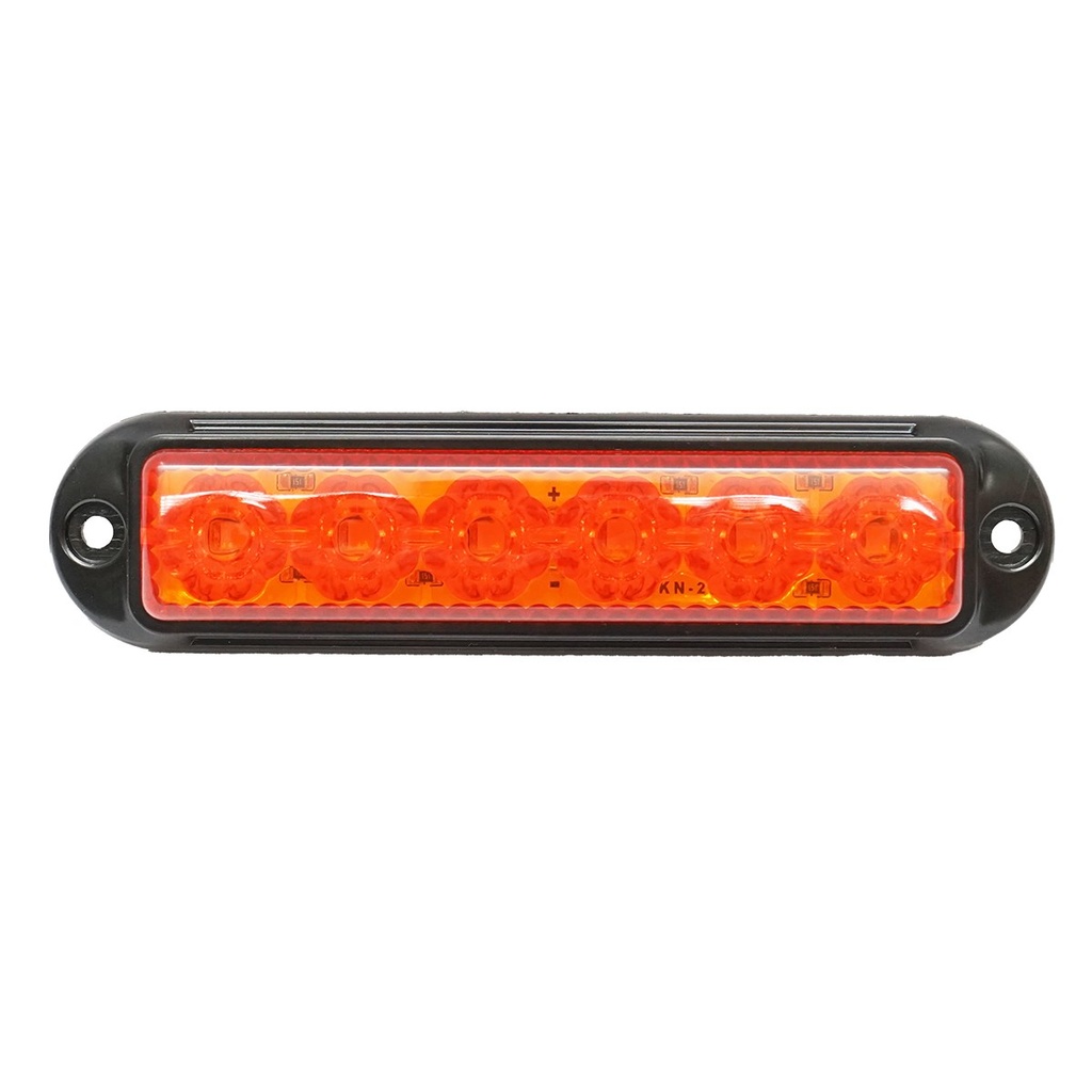 Lampa laterala gabarit LED 12-24V, galben 155x37mm, rama neagra