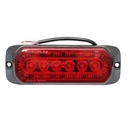 Lampa laterala gabarit LED 12-24V, rosu intermitent 132x46mm