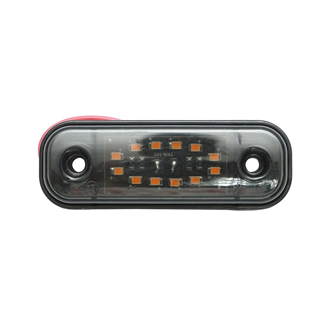 Lampa laterala gabarit slim LED 12-24V, galben fumuriu 89x32mm