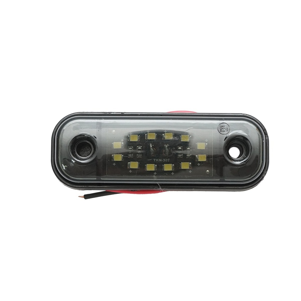 Lampa laterala gabarit slim LED 12-24V, alb fumuriu 89x32mm