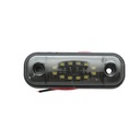 Lampa laterala gabarit slim LED 12-24V, alb fumuriu 89x32mm