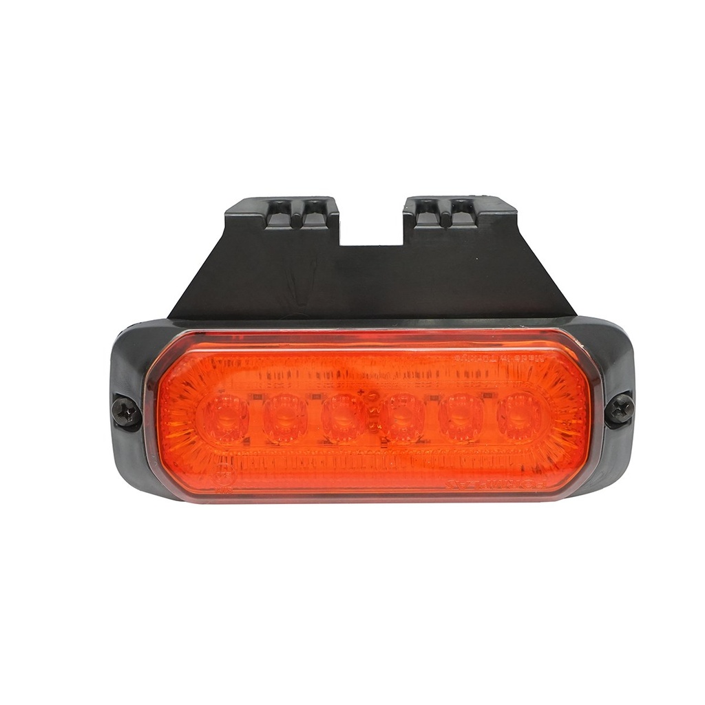 Lampa laterala gabarit LED cu suport 12-24V, galben 132x46mm