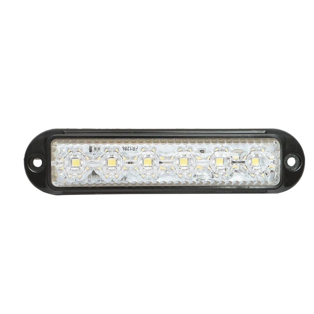 Lampa laterala gabarit LED 12-24V alba 4 functii 155x37mm, rama neagra