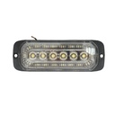 Lampa laterala gabarit LED 12-24V, alb intermitent 132x46mm