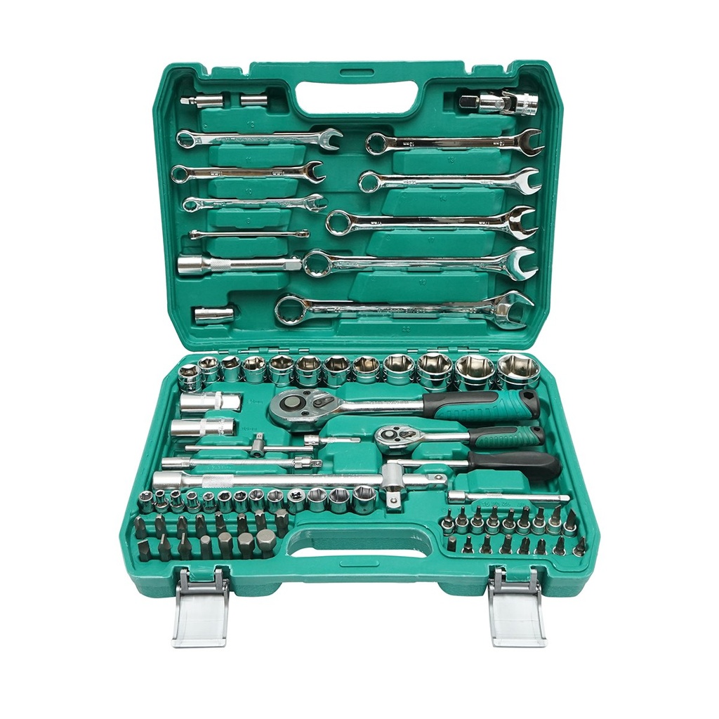 Trusa chei tubulare, fixe, torx, imbus antrenor cu clichet 82 piese