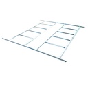 Fundatie metalica cadru otel zincat 0.6mm pentru magazie de gradina 312x257x212cm