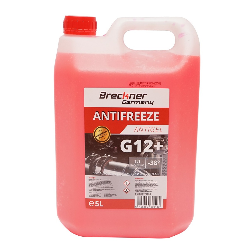 Antigel G12+ rosu/roz -38 grade 5L