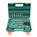 Trusa chei tubulare lungi si scurte, biti, hex, torx, 1/4 antrenor cu clichet 53 piese