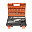 Trusa chei tubulare lungi si scurte, biti, hex, torx, antrenor cu clichet 1/4 inch 53 piese