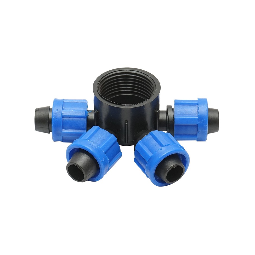 Distribuitor imbinare tub, banda picurare 17mm cu 4 capete pentru sisteme de irigatii