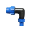 Cot racord compresiune redus D25x16mm pentru sisteme de irigatii