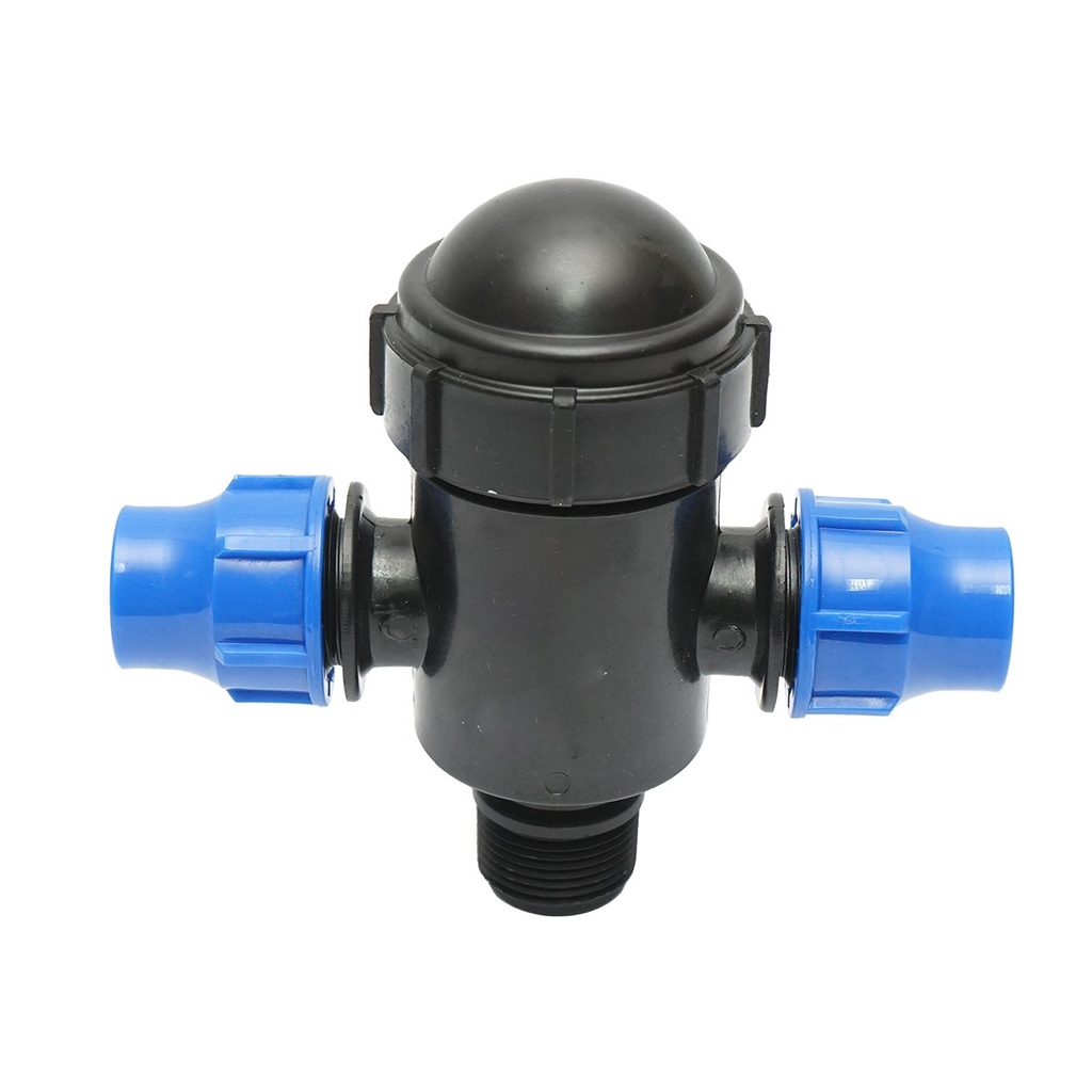 Filtru plastic teu cu sita 20x20mmx1 tol pentru sisteme de irigatii