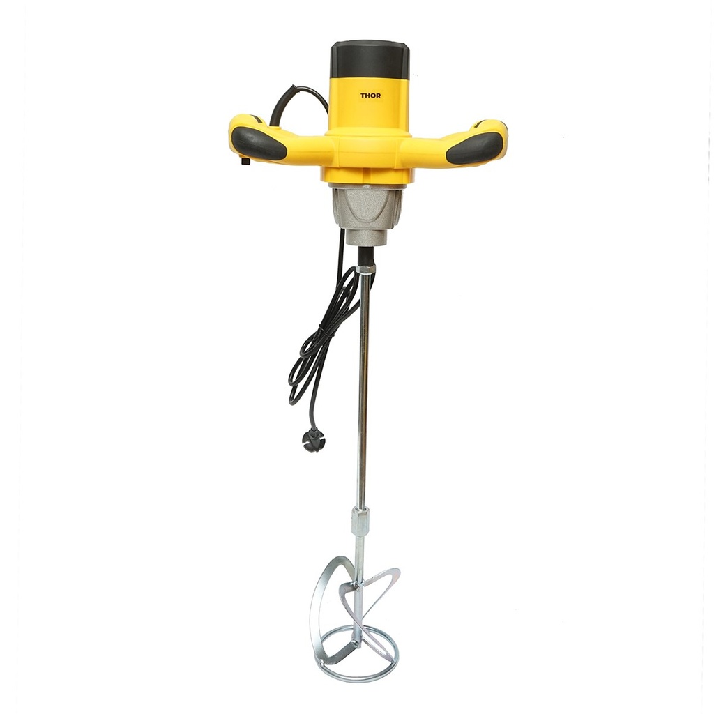 Malaxor electric cu amestecator 1400W, 220V, 6 trepte viteza 0-900rpm, paleta 120mm, M14 pentru adeziv, vopsea, mortar THOR