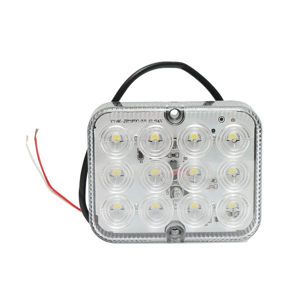 Lampa marsarier LED 12V/24V alba 12 LED-uri 100x80x25mm
