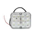 Lampa marsarier LED 12V/24V alba 12 LED-uri 100x80x25mm