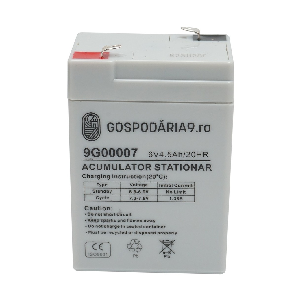 Baterie sistem solar cu gel 6V 4.5Ah 20HR, 70x47x101x107 mm FC6-4.5 Gospodaria 9