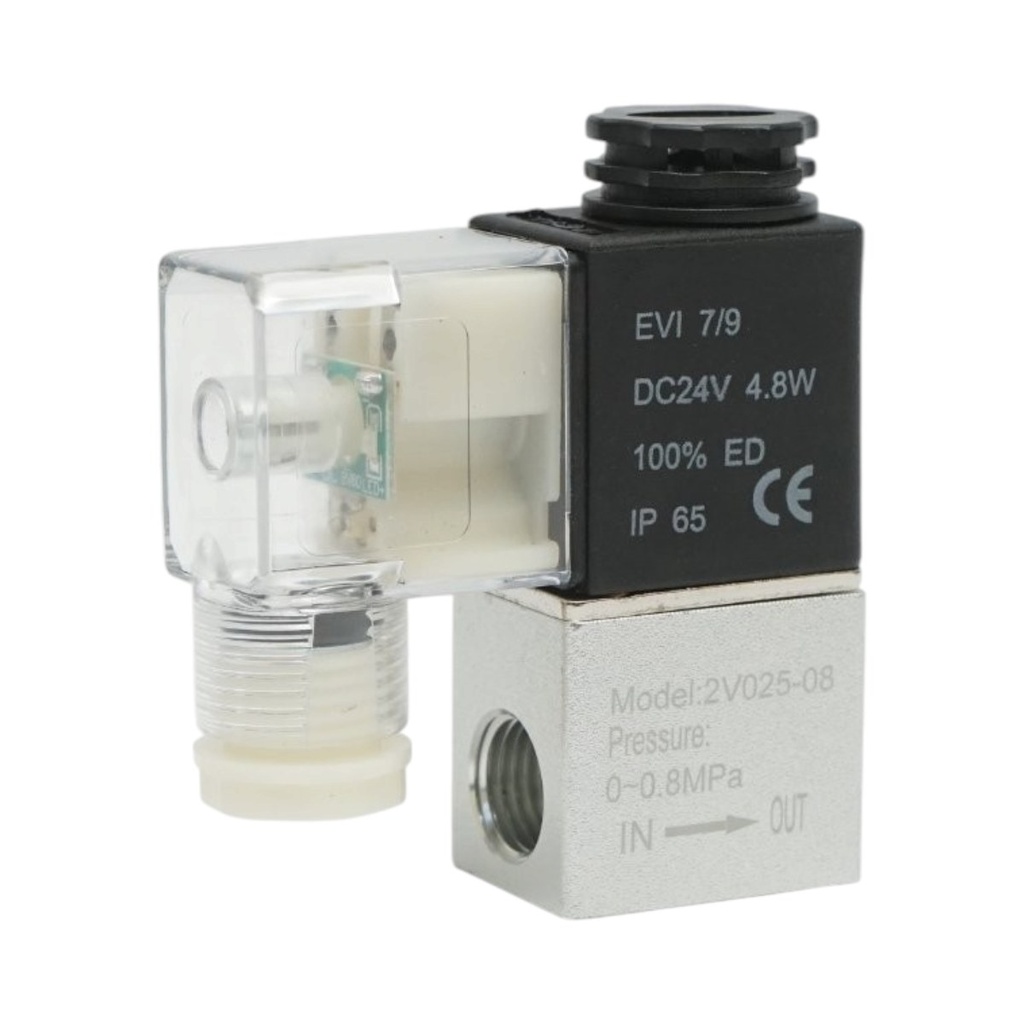 Electrovalva pneumatica 1 circuit 1/4 inch, DC 24V IP65