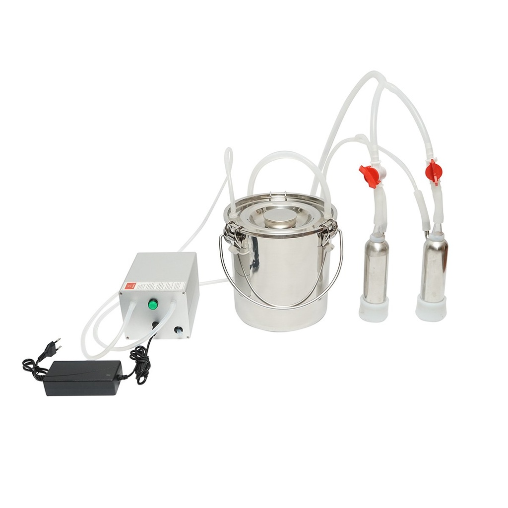 [AMAT6-121094] Aparat de muls 60W, 220V cu 1 post pentru vaci, bidon inox 5L