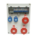 Tablou grup prize organizare santier 2x230V/16A, 3x400V/32A, 12 module 460x270x160mm IP44/IP67 SUNTREE