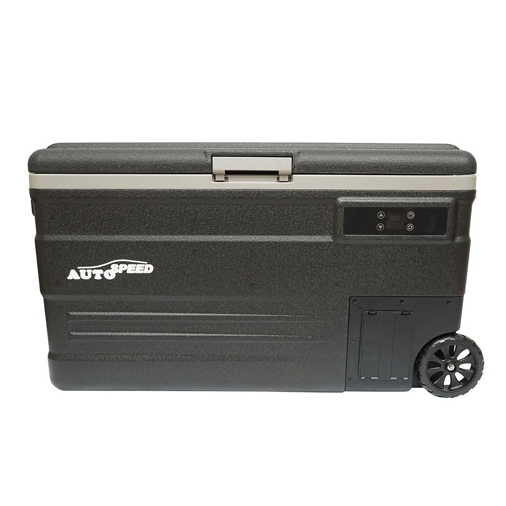 Frigider auto cu compresor 80W, capacitate 74L, tensiune alimentare 12-24-220V, ecran LCD, 831x465x458mm U75E