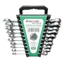 Set chei combinate fixe si inelare cu clichet 8-19mm 10 piese