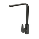 Baterie chiuveta bucatarie rotativa, finisaj negru mat, stativ cu monocomanda, aliaj zinc, accesorii incluse