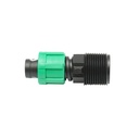 Conector imbinare tub, banda picurare D17mmx3/4 filet exterior pentru sisteme de irigatii