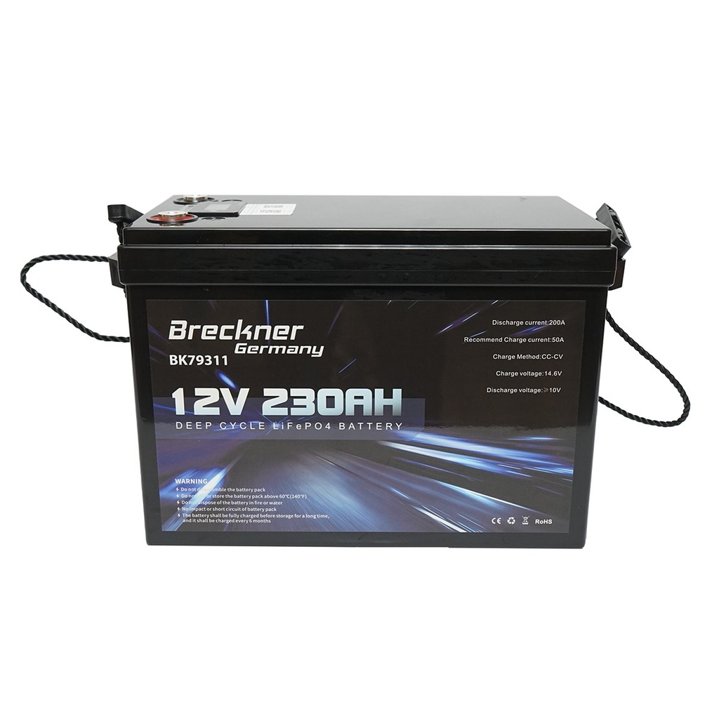 Baterie Li-ion LiFePO4 12.8V, 230Ah (deep cycle) cu BMS, LCD display si protectie temperatura