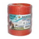 Rola fir portocaliu fi 2mm, 3x0.15mm SS inox, 15 Ohm/m 500m gard electric