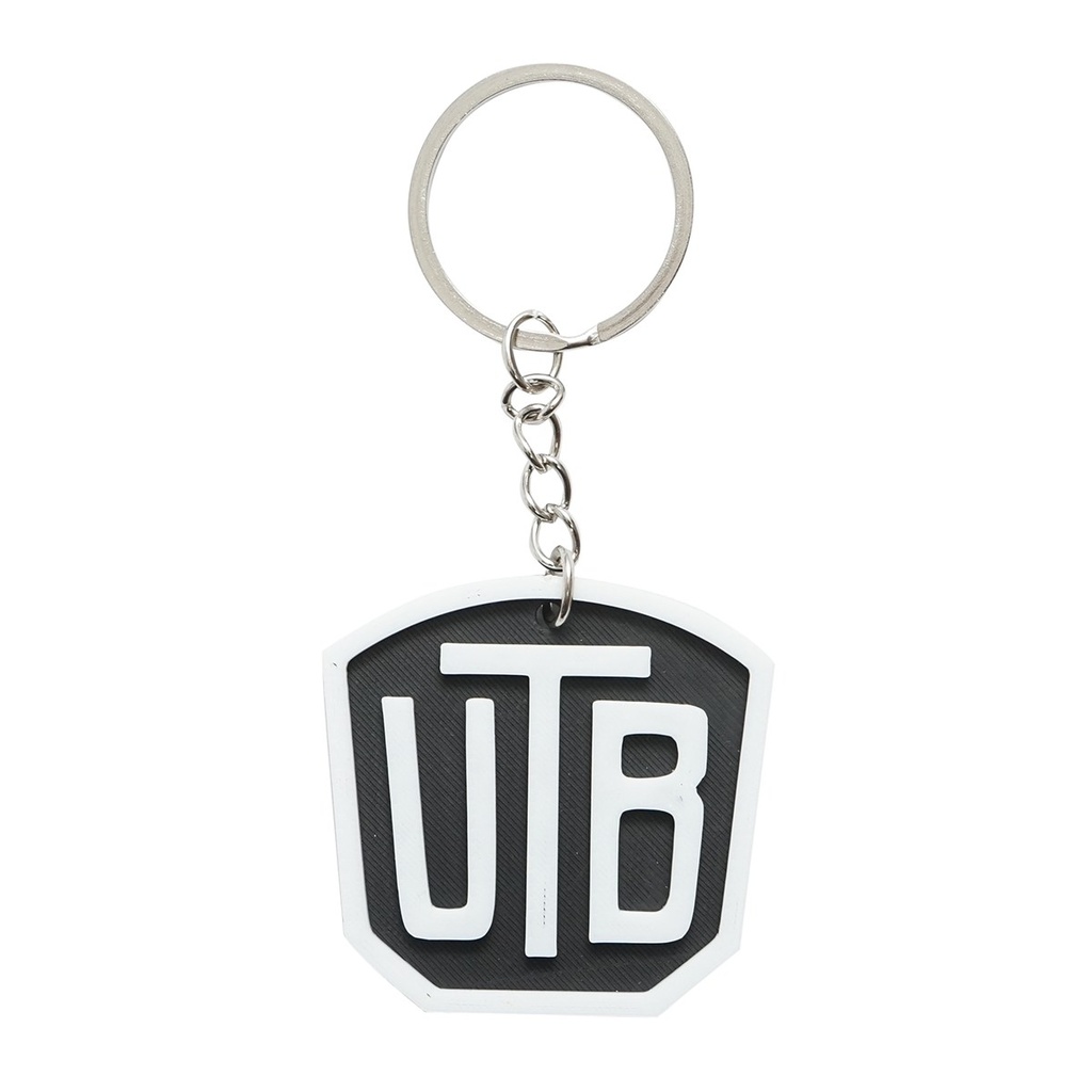 Breloc chei emblema UTB alb